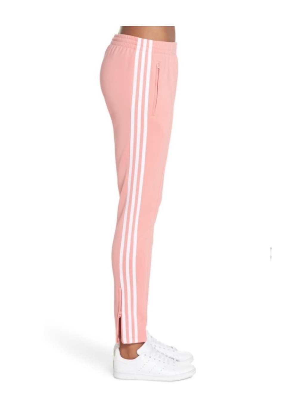 Adidas Women’s Originals SST Track Pants Sweatpants Joggers Large Peach Color - Picture 3 of 10